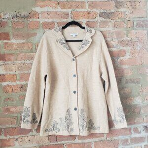 Pendleton Merino Shirt Jacket with Paisley embroidered detailing